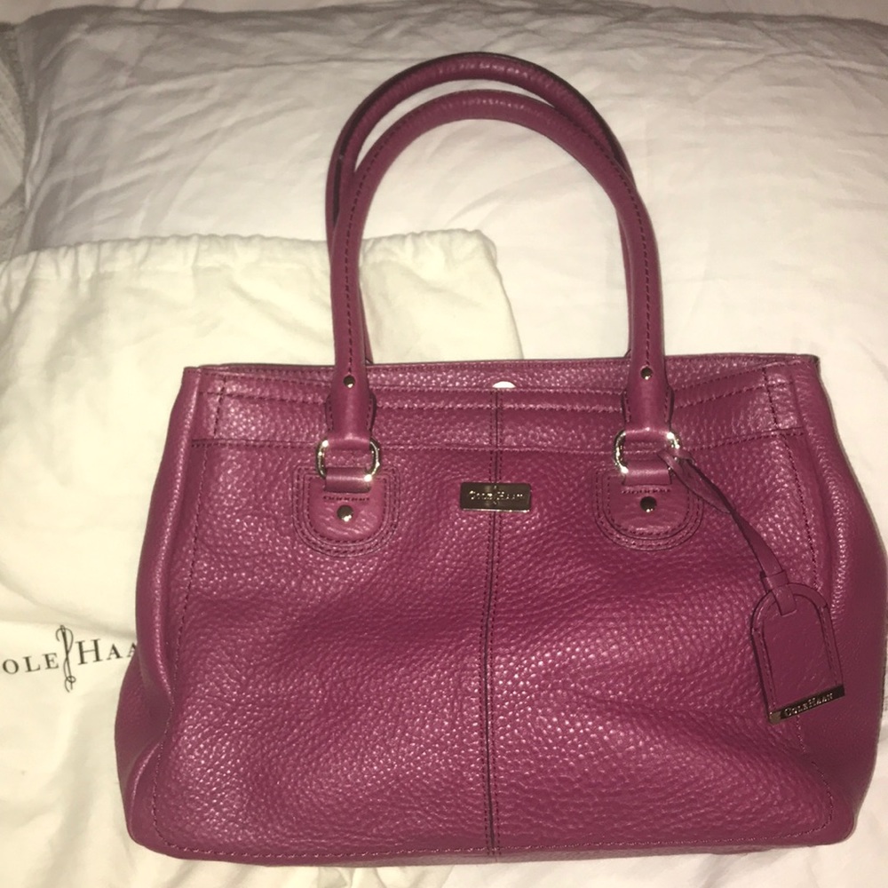 Deep Cranberry coloured and fabulous inside/  out
